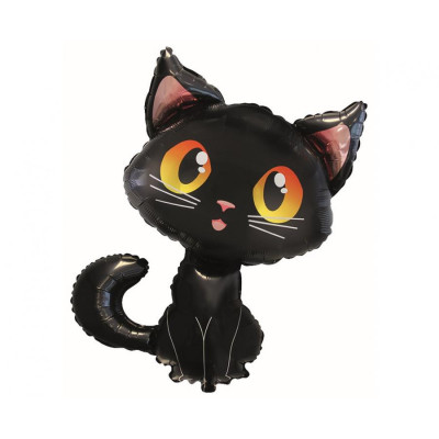 Fóliový Supershape balón Čierna mačka