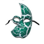 Maska na tvár polovičná zelená