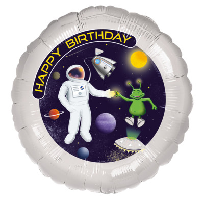 Fóliový balón Happy Birthday Vesmír