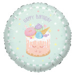 Fóliový balón Happy Birthday Crazy Cake