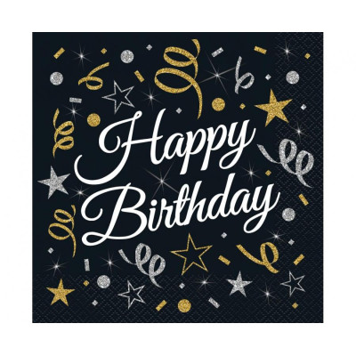 Servítky Happy Birthday