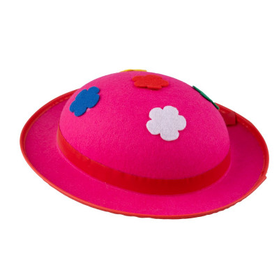 Klaunský klobúk ružový