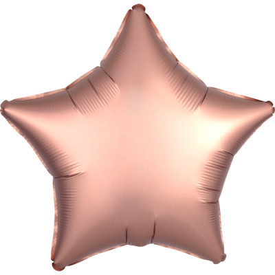 Fóliový balón Satin Luxe hviezda medená