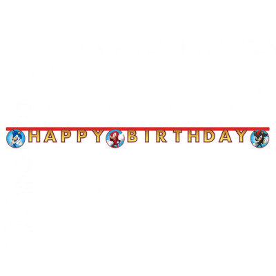 Banner Happy Birthday Sonic