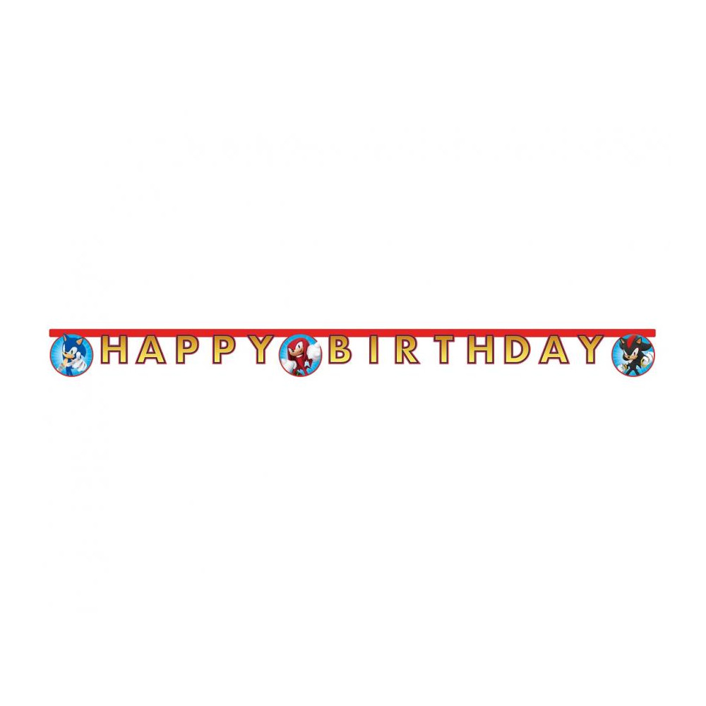 Banner Happy Birthday Sonic Banner Happy Birthday Sonic