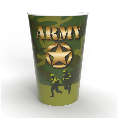 Papierové poháre Army párty