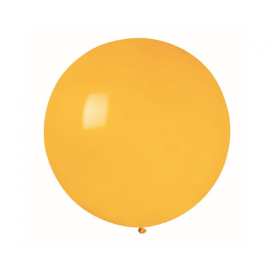 Latexový dekoračný balón tmavo žltý 75 cm
