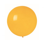 Latexový dekoračný balón tmavo žltý 75 cm