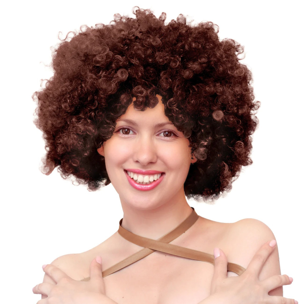 Parochňa Afro hnedá Parochňa Afro hnedá