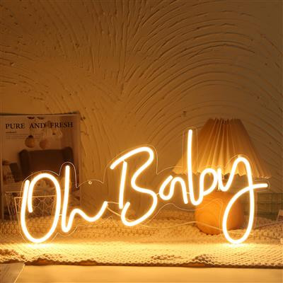 LED neonový nápis Oh Baby