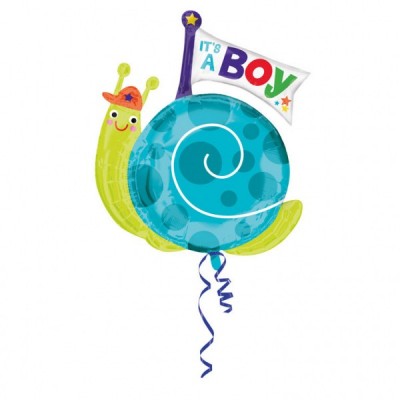 Fóliový balón supershape It's a boy slimák