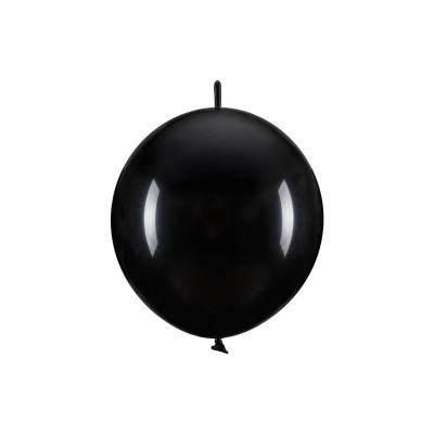 Latexový balón spájací pastelový čierny 33 cm