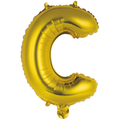 Fóliový balón C zlatý