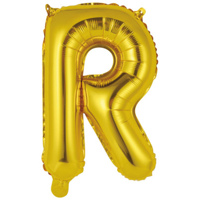 Fóliový balón R zlatý