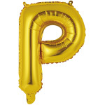 Fóliový balón P zlatý