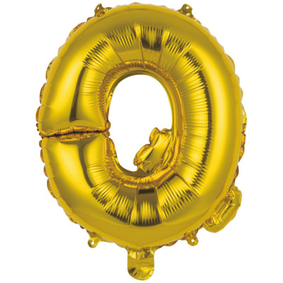 Fóliový balón Q zlatý