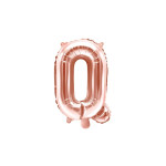 Fóliový balón Q ružovo zlaté