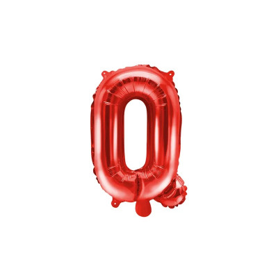 Fóliový balón Q červený
