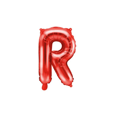 Fóliový balón R červený