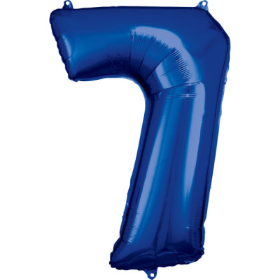 Fóliový balón 7 modrý
