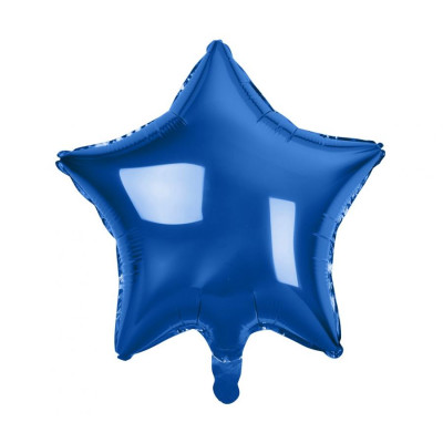 Fóliový balón hviezda námornícka modrá
