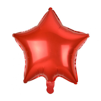 Fóliový balón hviezda červená