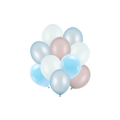 Latexové balóny mix modrá a krémová