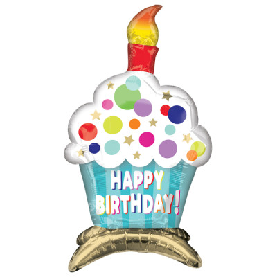 Fóliový balón na podstavci Cupcake