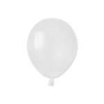 Latexový balón perleťová biela metalická farba 13 cm