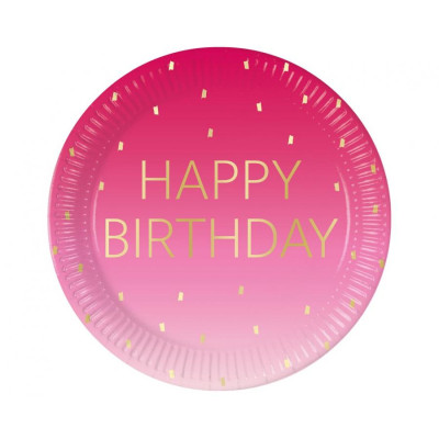 Taniere Happy Birthday ružové