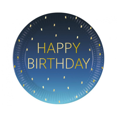Taniere Happy Birthday modré