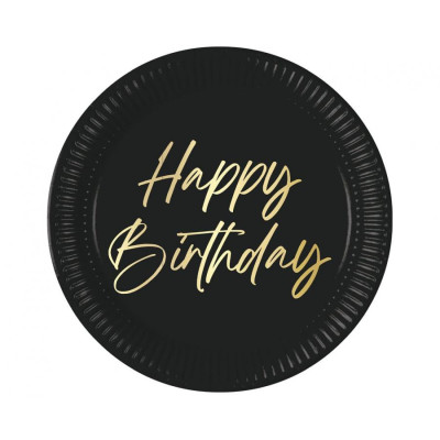 Taniere Happy Birthday čierne