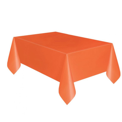 Obrus plastový oranžový