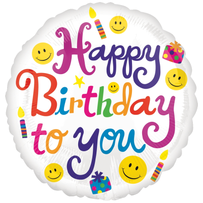 Fóliový balón Happy Birthday