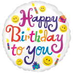 Fóliový balón Happy Birthday