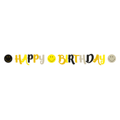 Banner usmievavý Emoji Happy B-Day