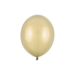 Latexový balón metalická zlatá extra silný 30 cm