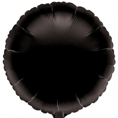 Fóliový balón kruh čierny