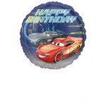 Fóliový balón Cars Happy B-day