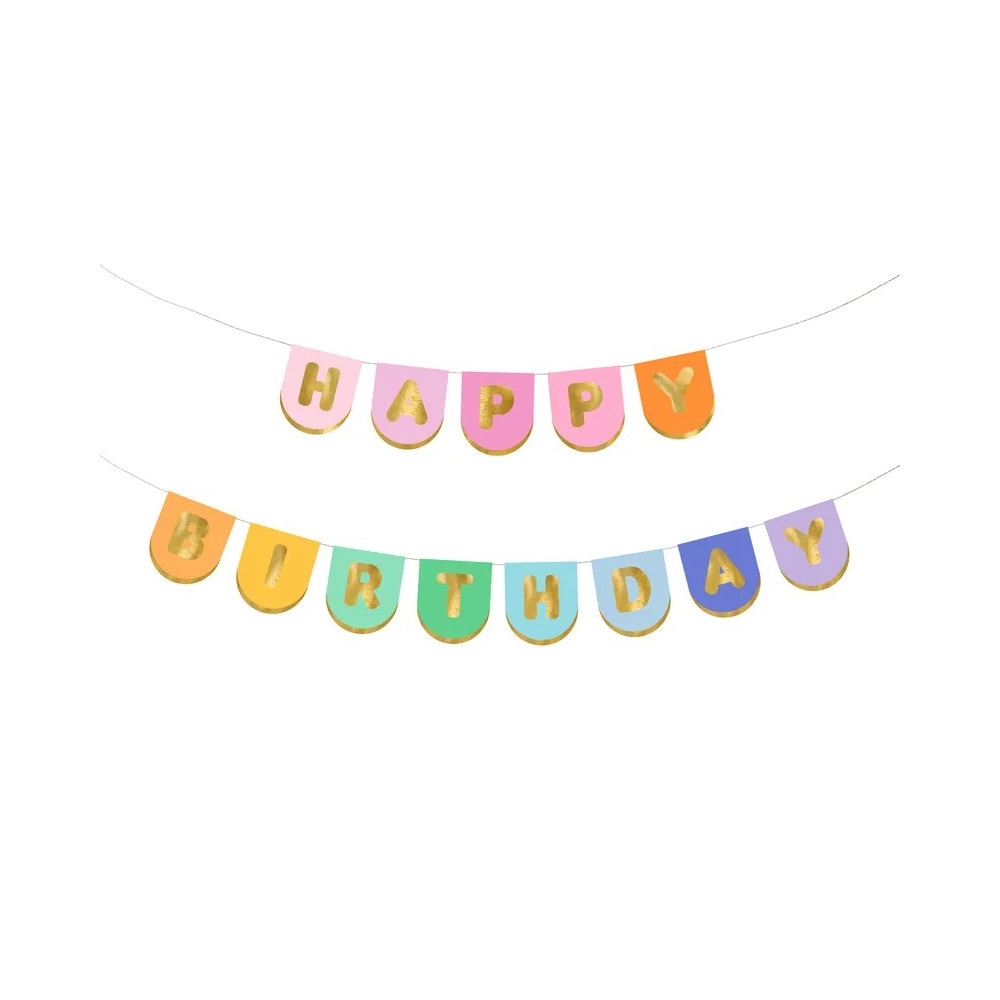 Banner Happy Birthday farebný Banner Happy Birthday farebný
