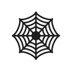 Pavučinové podložky čierne