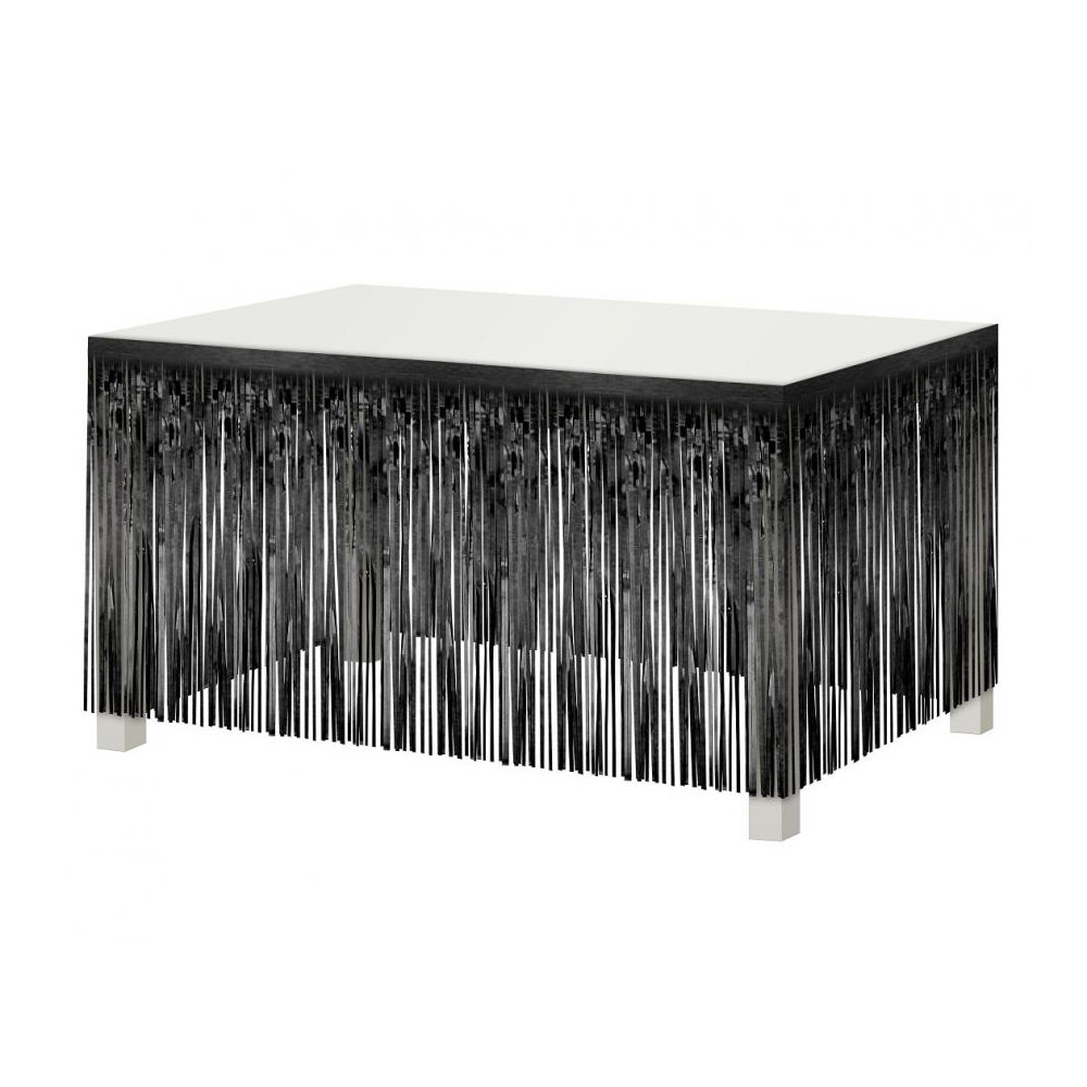 Dekorácia na okraj stola čierna 80 x 300 cm Dekorácia na okraj stola čierna 80 x 300 cm