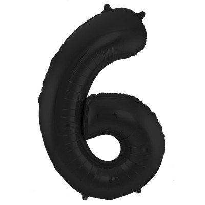 Fóliové číslo 6 matná čierna