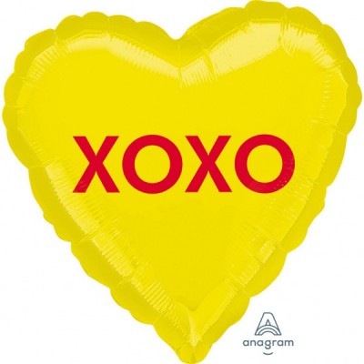 Fóliový balón srdiečko XOXO