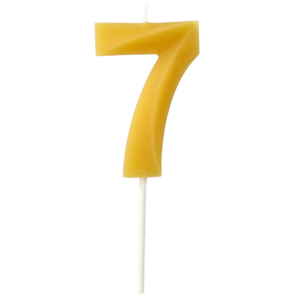 Sviečka číslo 7 zo včelieho vosku Sviečka číslo 7 zo včelieho vosku