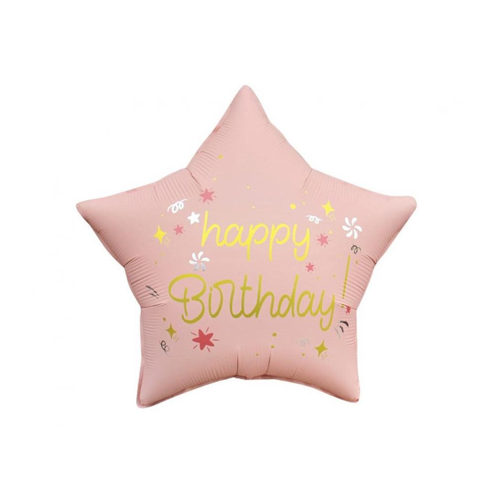 Fóliový balón Happy B -Day ružový Fóliový balón Happy B -Day ružový