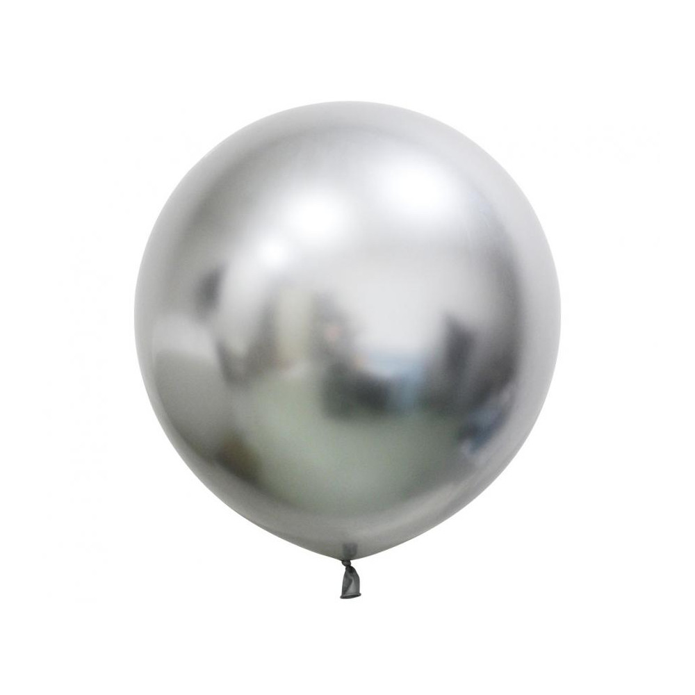Latexový dekoračný balón platinová strieborná 60 cm Latexový dekoračný balón platinová strieborná 60 cm