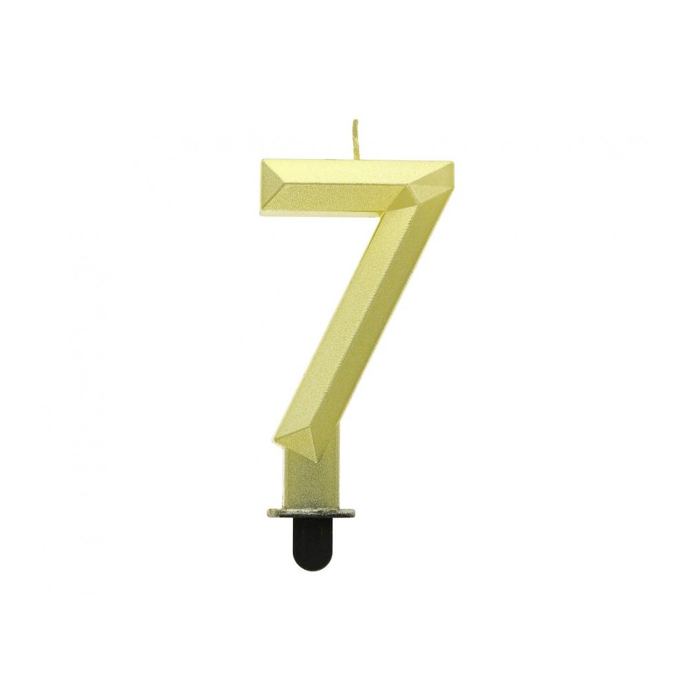 Sviečka číslo 7 zlatá Sviečka číslo 7 zlatá