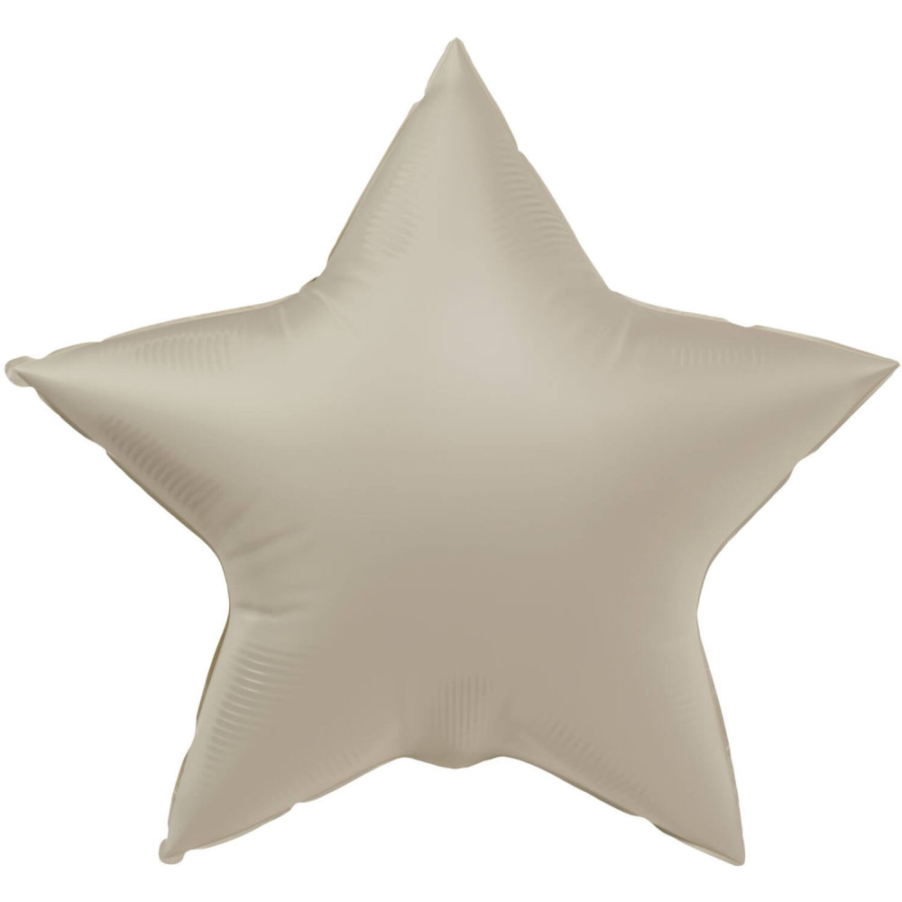 Fóliový balón hviezda matná latte Fóliový balón hviezda matná latte