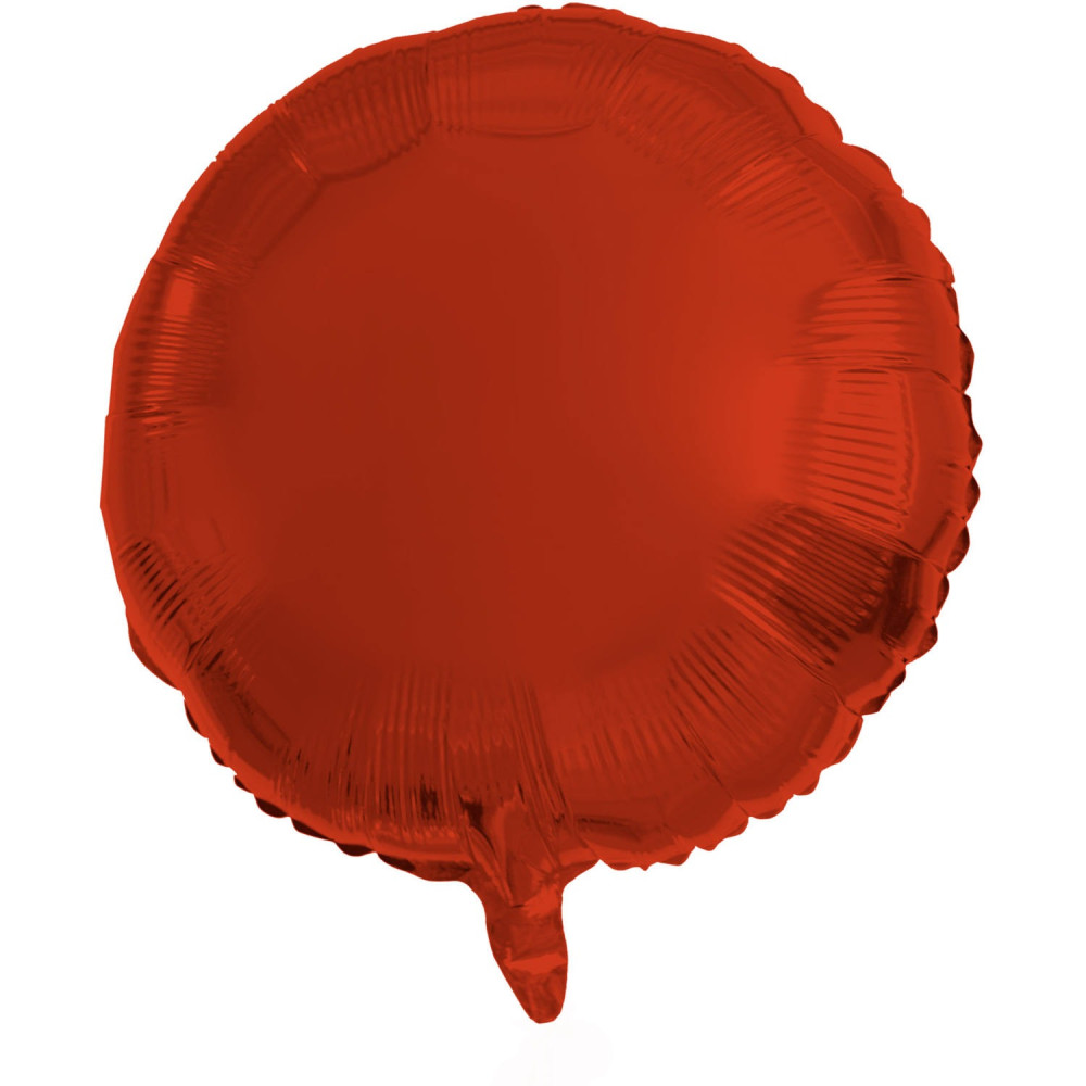 Fóliový balón kruh metalická matná červená Fóliový balón kruh metalická matná červená